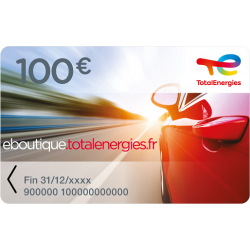 Carte cadeau carburant Jubileo TotalEnergies 100€