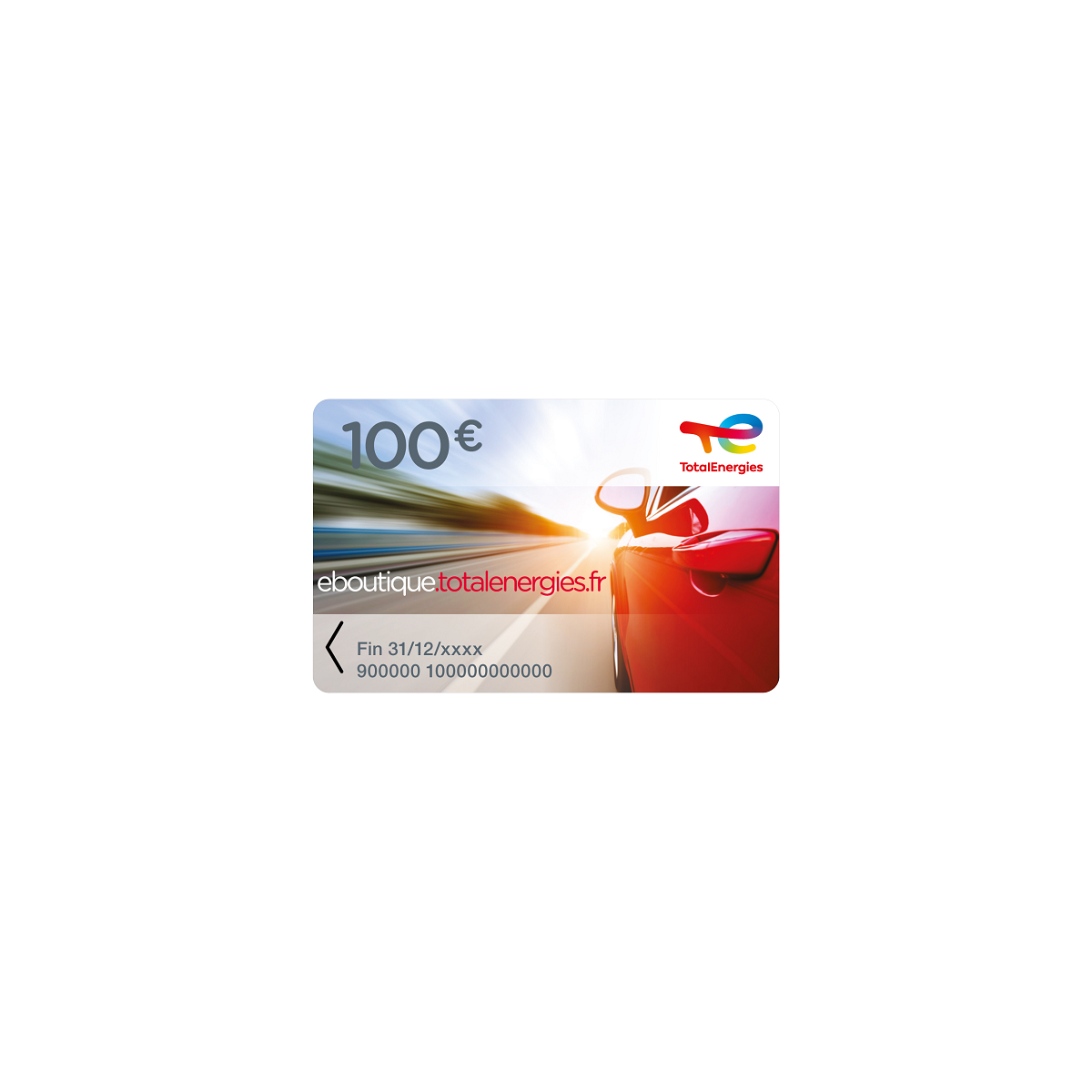Carte cadeau carburant Jubileo TotalEnergies 100€