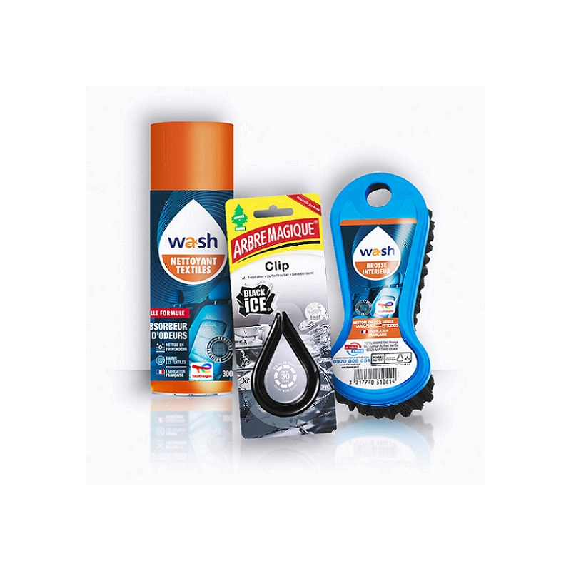 Pack entretien et nettoyage intérieur textile