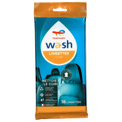 Lingettes nettoyantes pour le cuir WASH
