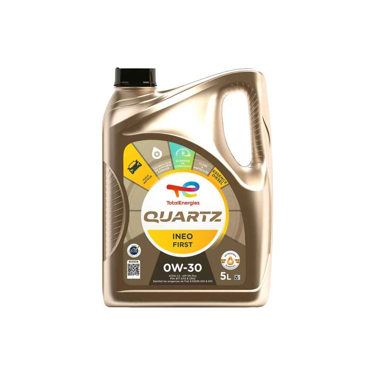 Huile moteur Quartz Ineo First 0W-30 5L