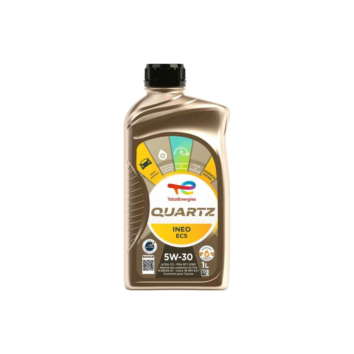 Huile moteur Quartz Ineo ECS 5W-30 1L