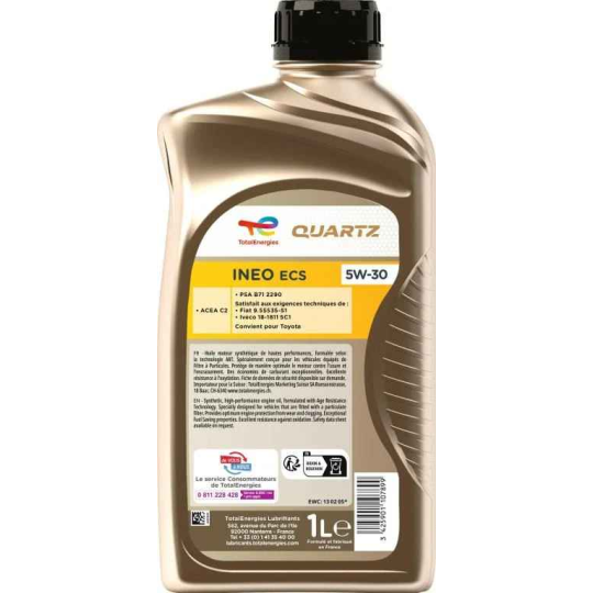 Huile moteur Quartz Ineo ECS 5W-30 1L
