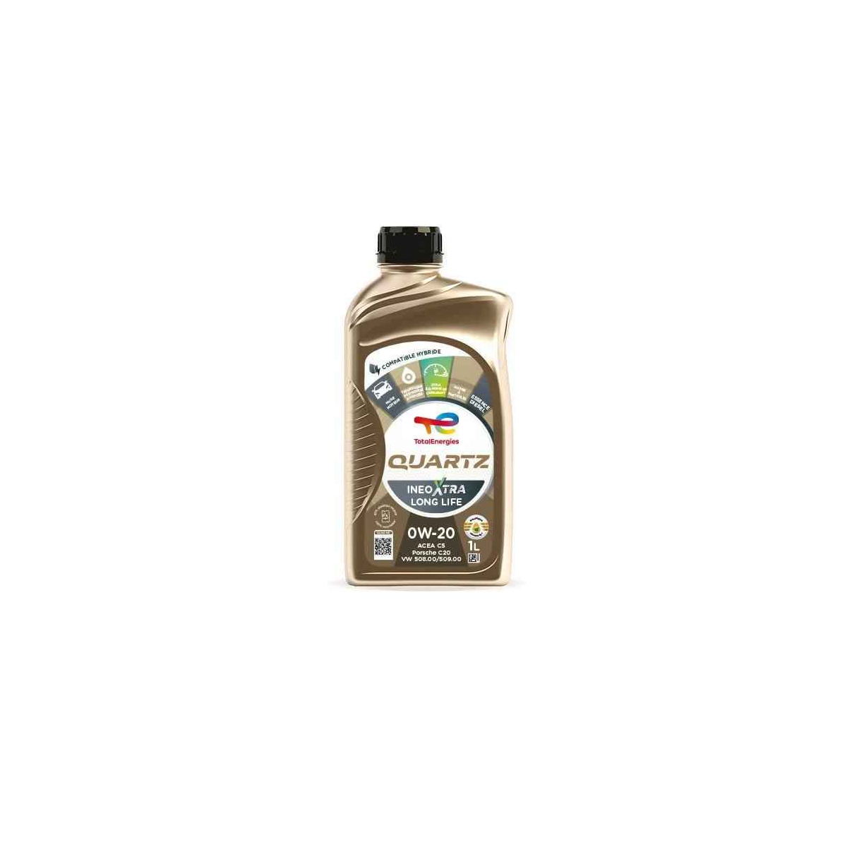 Huile moteur Quartz Ineo Xtra Long Life 0W-20 1L
