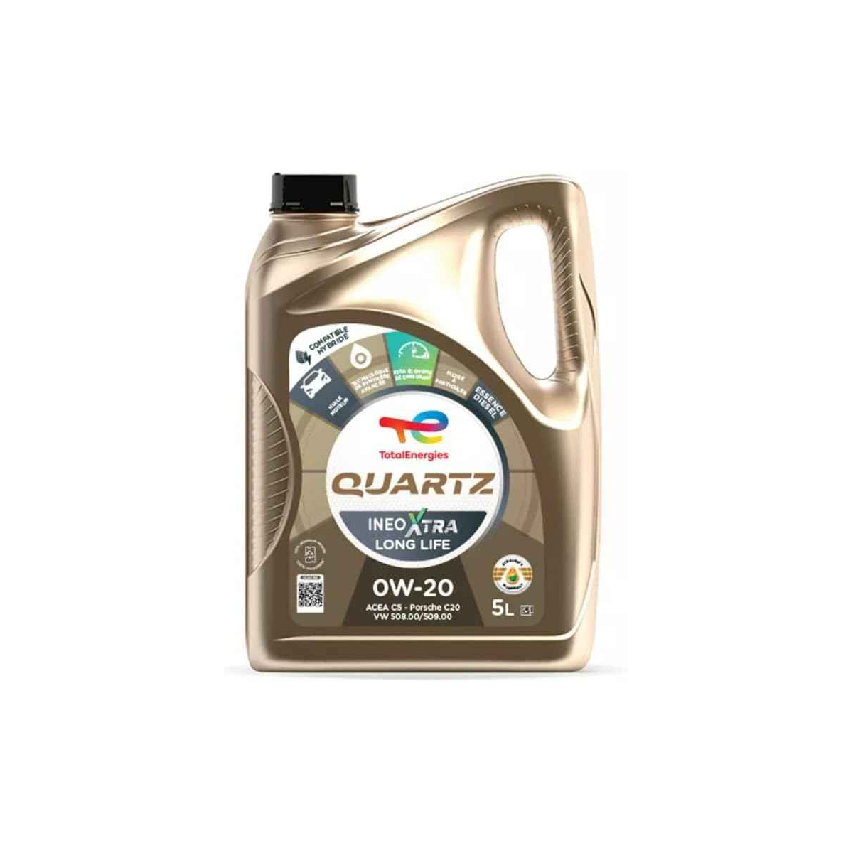 Huile moteur Quartz Ineo Xtra Long Life 0W-20 5L
