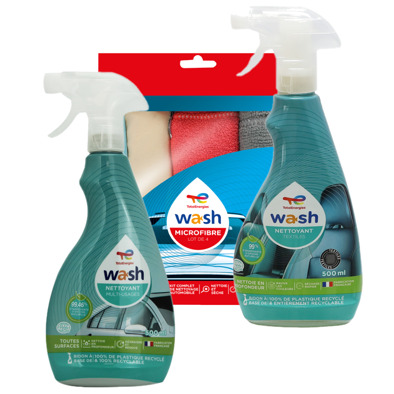 Pack nettoyant WASH intérieur textiles