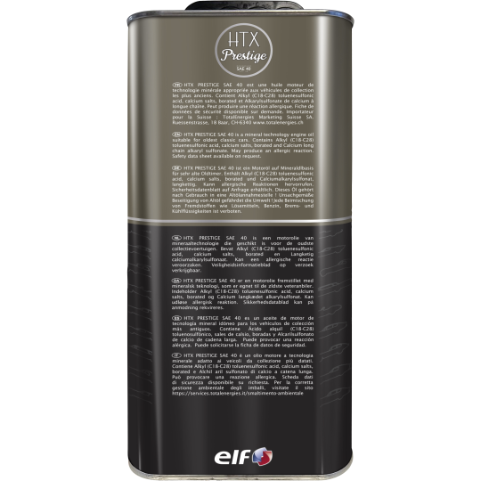 Huile moteur SAE 40 collection ELF HTX - E-Boutique TotalEnergies