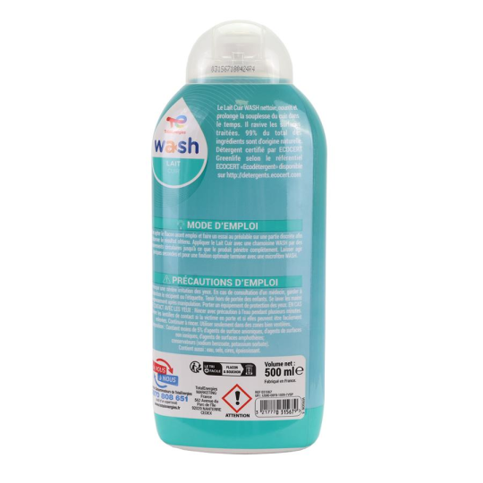 Lait cuir WASH ECOCERT