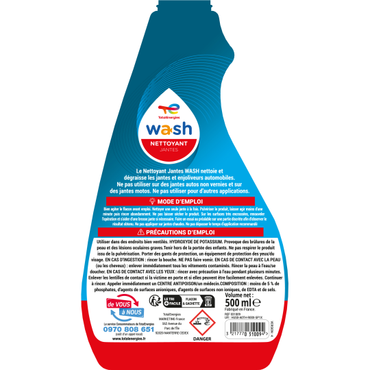 Nettoyant jantes 500ml WASH